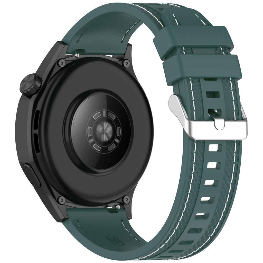 Для Huawei Watch GT 5 46мм/GT 4 46мм Силиконовый ремешок для часов Прошитый дизайн Ширина 22мм Наручный ремешок