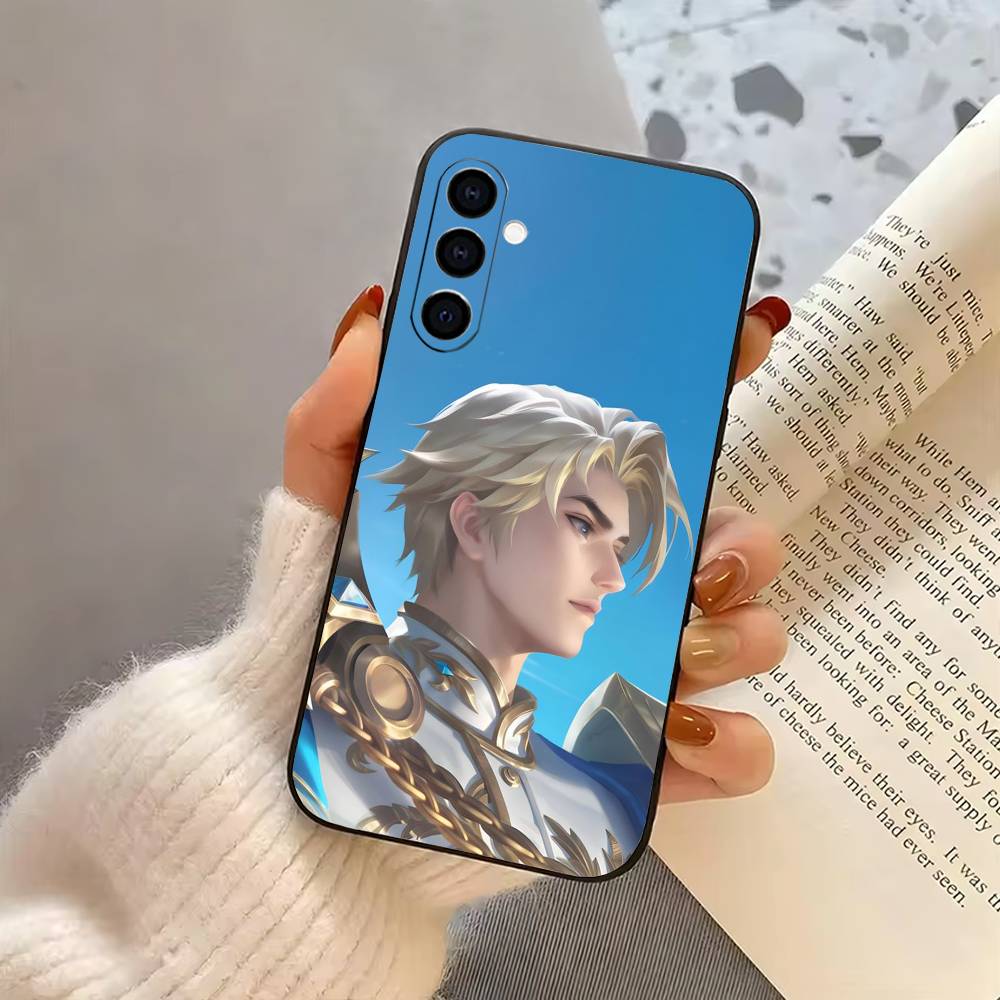 Чехол для телефона A-Arthur H-Honor of K-Kings для Samsung Galaxy A73, A72, A71, A70, A53, A52, A51, Другие Мягкий Черный Чехол