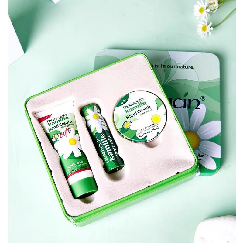 Herbacin Kamille 3-Piece Hand & Lip Care Set