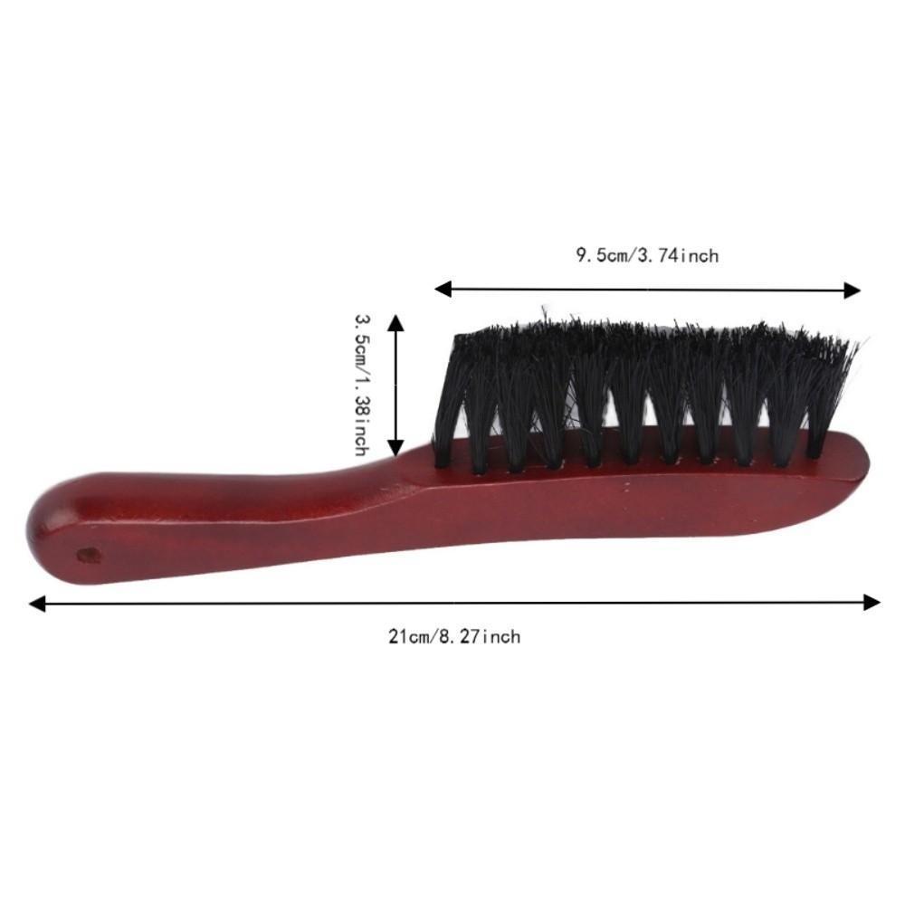 Wood Handle Billiard Table Brush Curved Handle Snooker Table Brush For Billiard Table