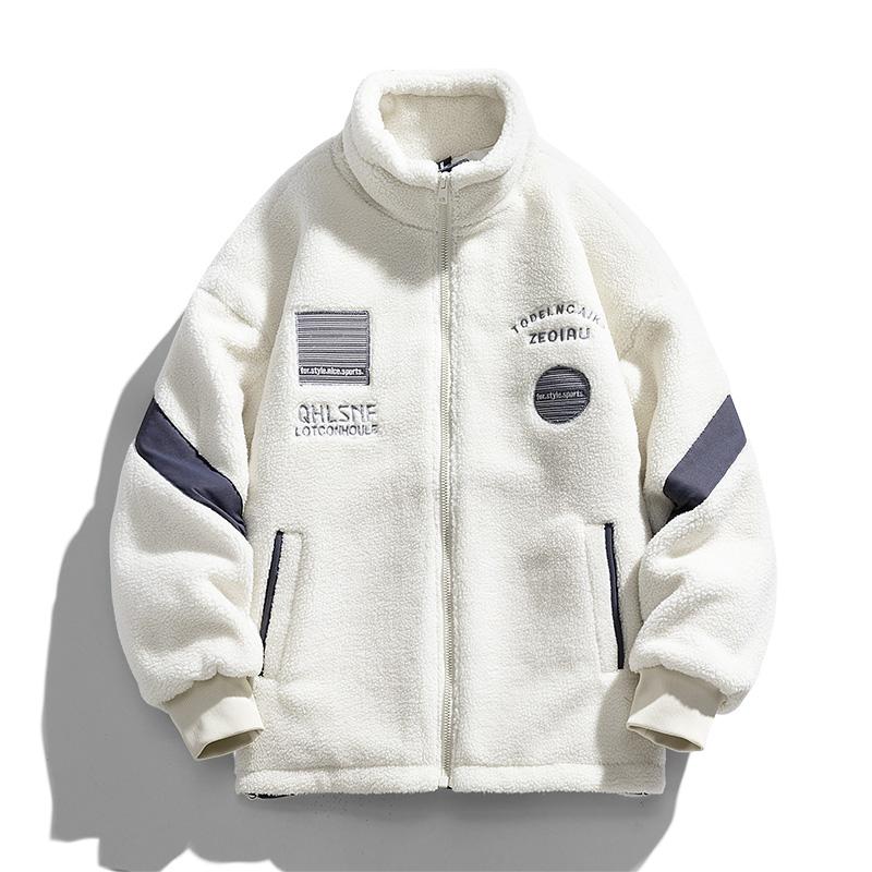 Winter Cashmere Stand Collar Jacket Street Men's Retro Warm Thick Cotton-padded Jacket