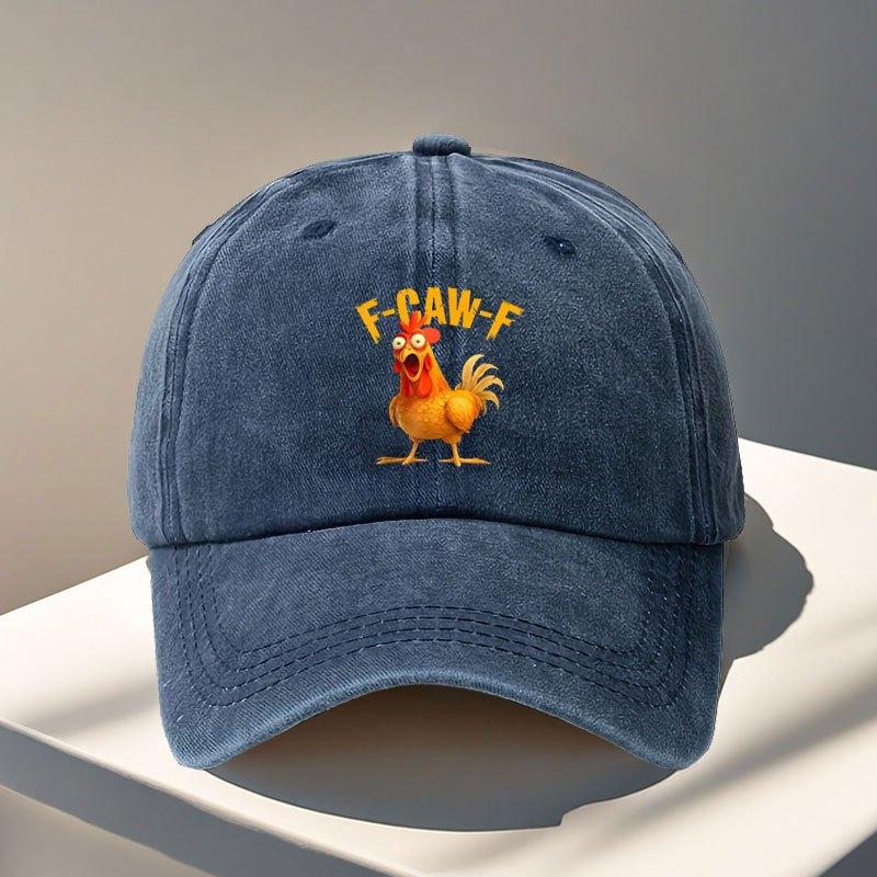 Смешная Бейсболка с Курицей Регулируемая Кепка Snapback с Графикой Курицы FCawF Легкая Дышащая для Улицы