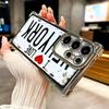 Retro Vintage License Plate Soft Phone Case For Samsung Galaxy S26 Ultra S25 Edge S24 FE S23 Plus S22 S21 + S20 Plating Anti-Fal