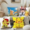 B-Пикачу Наволочка Чехол для подушки Мягкий Милый Наволочка для дивана автомобиля Полиэстер с молнией