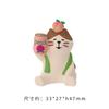 Милая наклейка на холодильник с кошкой, продуктовый zakka, хлеб, кофейня, декоративный подарок, магнитный, высокая ценность, украшение для холодильника
