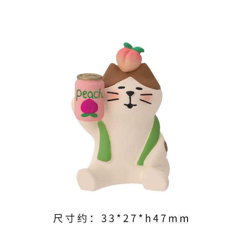 Милая наклейка на холодильник с кошкой, продуктовый zakka, хлеб, кофейня, декоративный подарок, магнитный, высокая ценность, украшение для холодильника