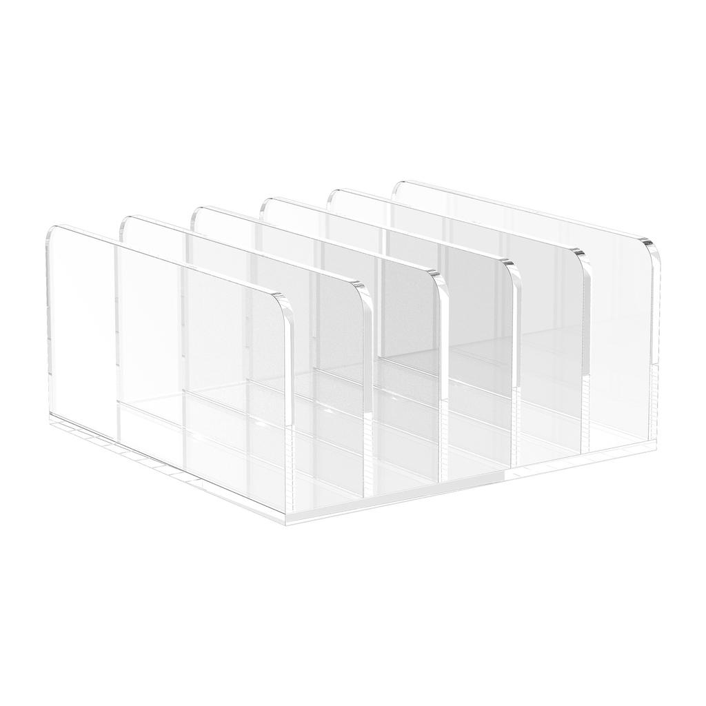 Подставка для визиток с 5 слотами, акриловая настольная вертикальная, органайзер для почты, прозрачная подставка для карточек, настольный кронштейн для офиса