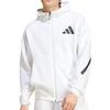 Adidas Hooded Track Jacket KTJ50 White Medium Z.N.E. Full-Zip Men's (JF2443)