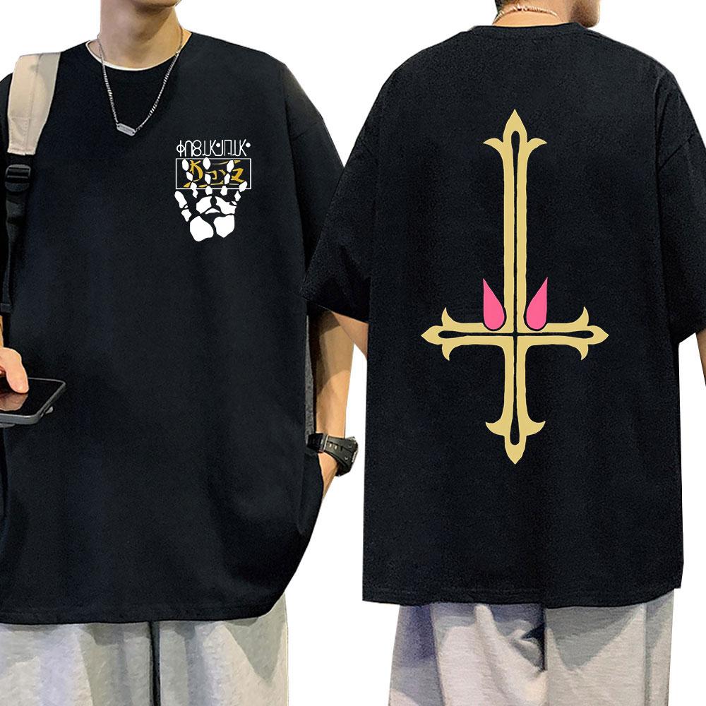 Anime Hunter X Hunter Kurapika Manga T Shirts Men's Women Clothing Harajuku T-shirt Oversized C