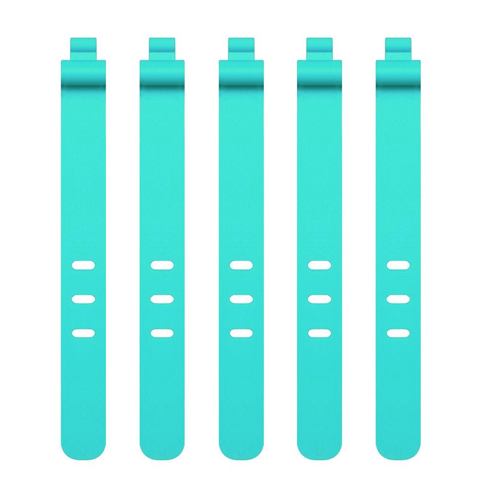 5pcs/set Silicone Cable Fixing Tie Releasable Cable Winders Strap