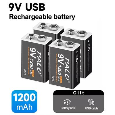 Перезаряжаемая батарея 6F22 9 В литий-ионная литий-ионная батарея 1200 мАч Micro USB 9 В литий-ионная для модели радиоуправляемого вертолета игрушечный микрофон