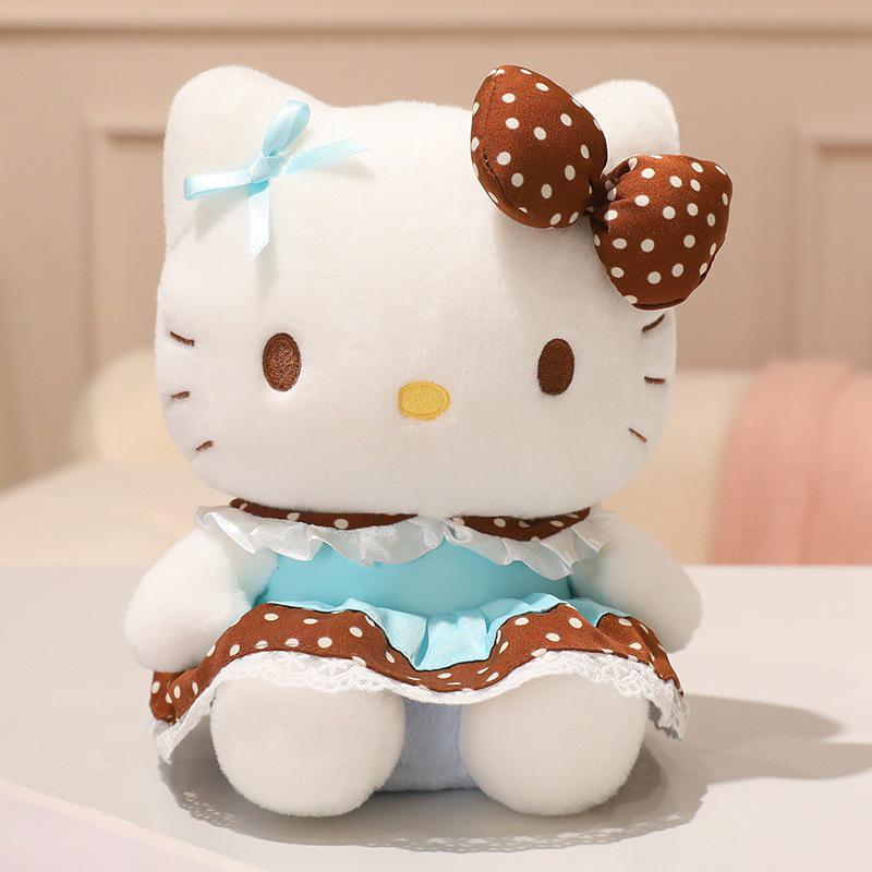 Hello Kitty Cocoa Tea Plush Doll - KT Cat Gift for Children
