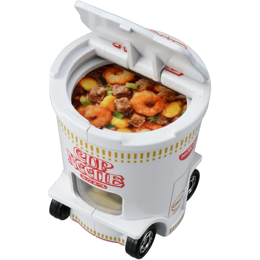Takara Tomy Tomica Dream Tomica No.161 Cup Noodle W Tab Mini Car Toy for Ages 3 and Up