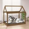 822220 vidaXL Dog Bed Honey Brown 111x80x100 Cm Solid Pine Wood