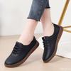 Fashion Spring New Flat Shoes Versatile Soft Soled Comfortable Casual Leather Shoes for Women Breathable Fashion Single Shoes