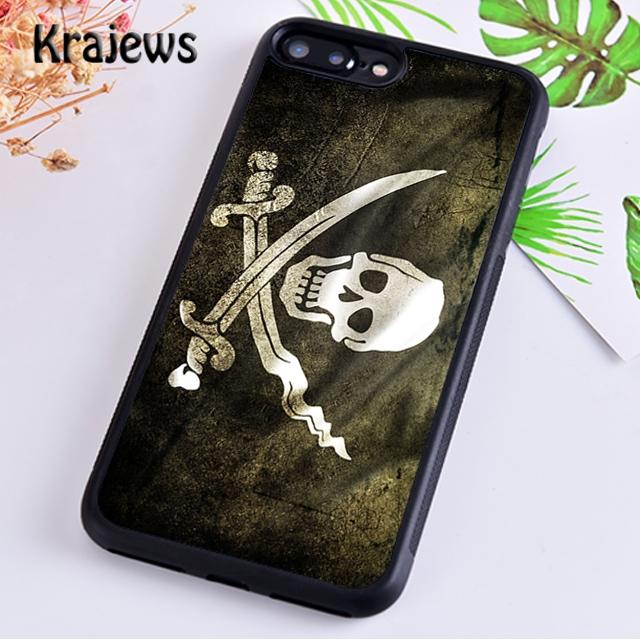 Pirate Skull Cross Bones Printed For iPhone 17 Air 16 Phone Case Cover 15 14 plus 12 13 pro max Fundas