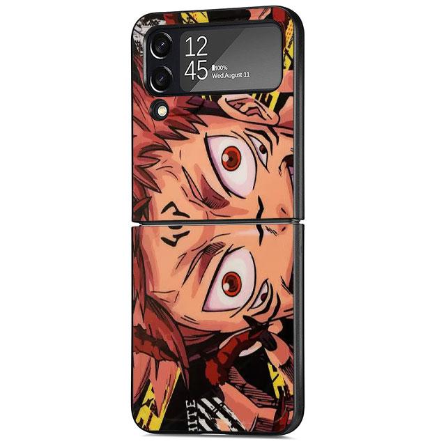 Чехол для Samsung Galaxy ZFlip Z Flip 3 5G Z Flip 4 ZFlip3 zflip ZFlip4 Flip3 Жесткий ПК с принтом Jujutsu Kaisen