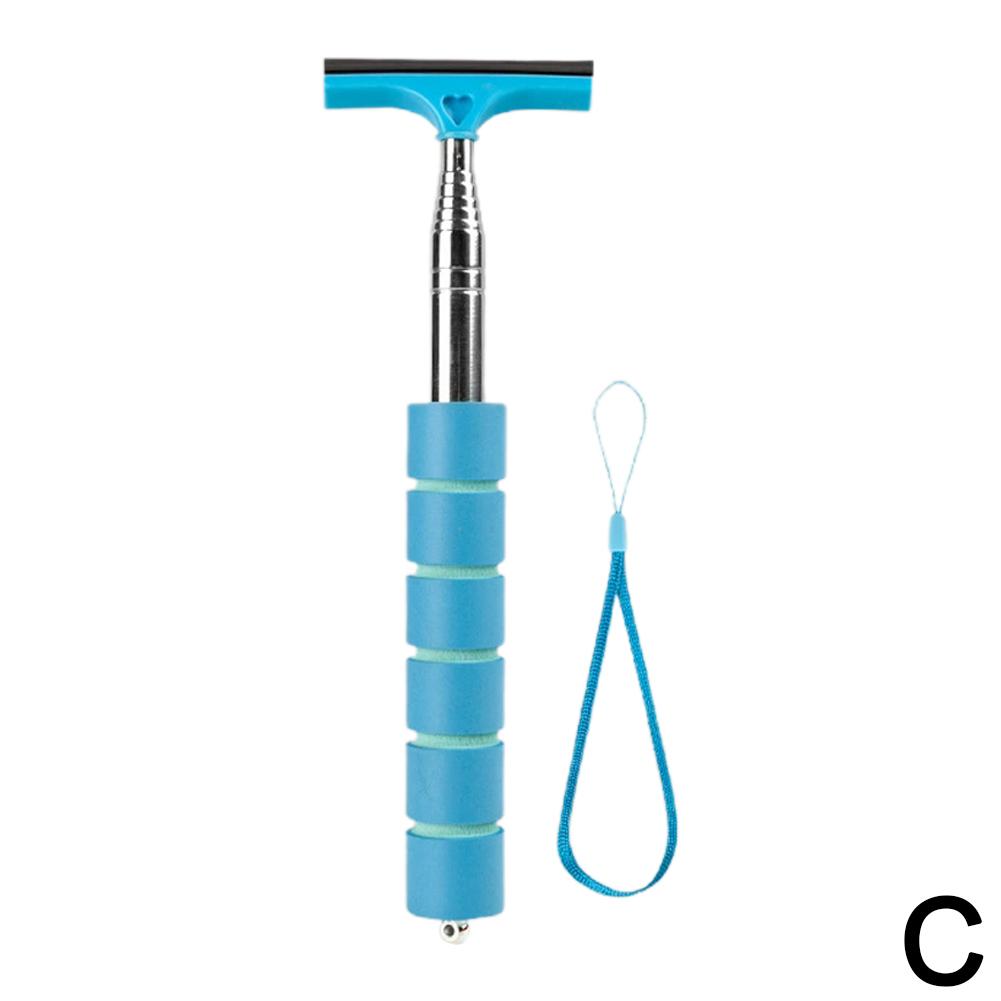 Портативный инструмент для мытья окон Rainy Glass Стеклоочиститель Выдвижная ручка Автомобильный скребок для боковых зеркал Телескопический скребок для зеркал заднего вида