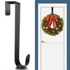 2Pcs Wreath Hangers Metal Door Wreath Hooks Rustproof Corrosion Resistant Not Easily Deformed Front Door Wreath Hooks Garland Hangers
