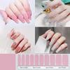 Полупрозрачные самоклеящиеся гелевые наклейки для ногтей Pure Flash, набор материалов для педикюра и дизайна ногтей X (2 куска)