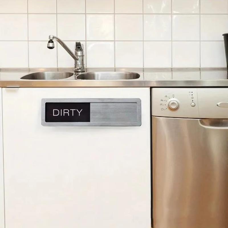 1 Pack Dishwasher Magnet Clean Dirty Sign, Kitchen Organizers and Storage Decor fridge magnet home decor stickers