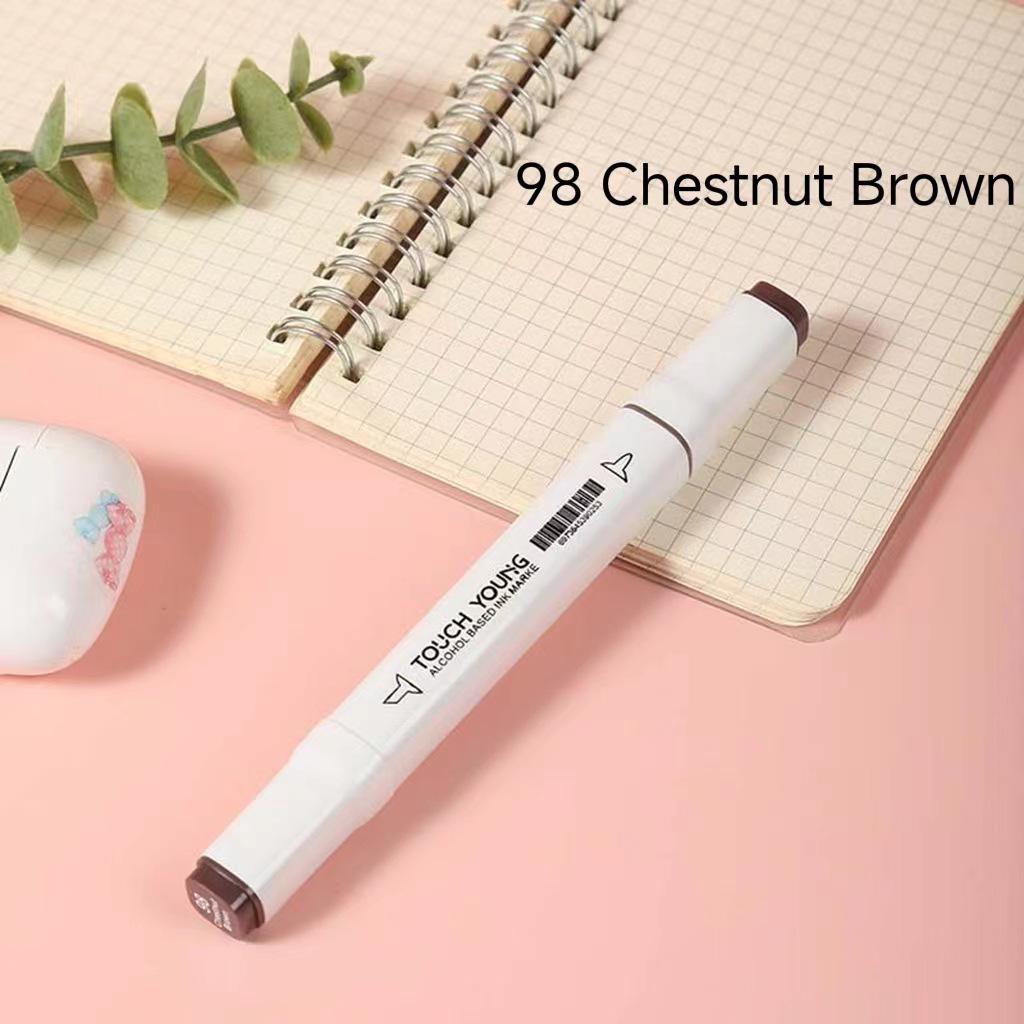 6th Gen Double Tip White Square Barrel Oil-Based Marker for Drawing & Hand-Painting