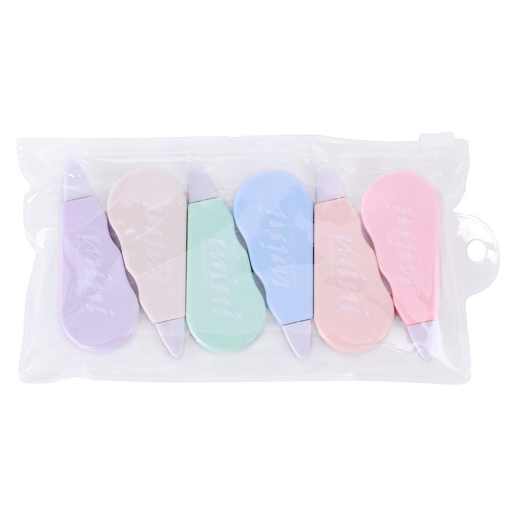 6 шт. корректирующая лента-ролик, быстросохнущая, сменная, белая корректирующая лента, всего 24 м для изготовления открыток, скрапбукинга