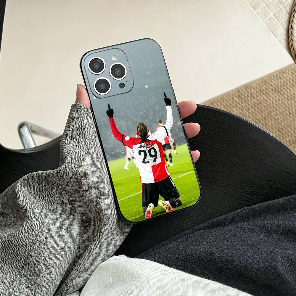 Чехол для телефона Santiago Gimenez для iPhone 17, 16, 15, 14, 13, 12, 11 Plus, Pro Max, Другие Мягкий Черный Чехол