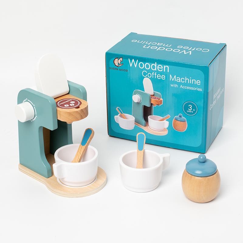 Деревянная кухонная игрушка для ролевых игр, моделирование, деревянная кофемашина, тостер, миксер для еды, детский развивающий инструмент для раннего обучения