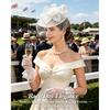 1920s Fascinators Hat for Women Tea Party Veil Mesh Headband Lace Gloves Set for Women Veil Tea Party Hats