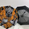 1pc Ancient Egyptian God Anubis Umbrella with Plastic Handle,Suitable for All Seasons Home Travel Outdoor UmbrellaDD368