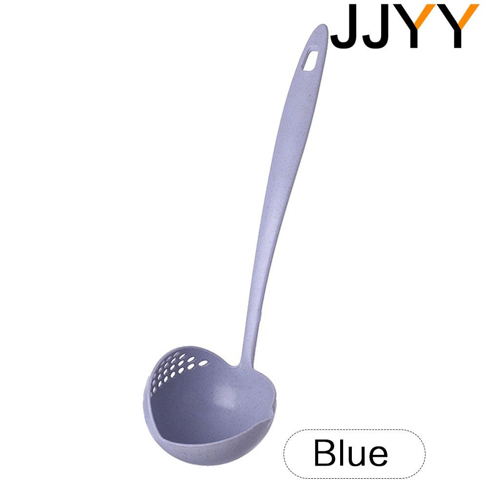 JJYY 2 в 1 Кухонная ложка Ложка Длинная ручка Пластиковое сито Фильтр Посуда Ложка для хот-пота