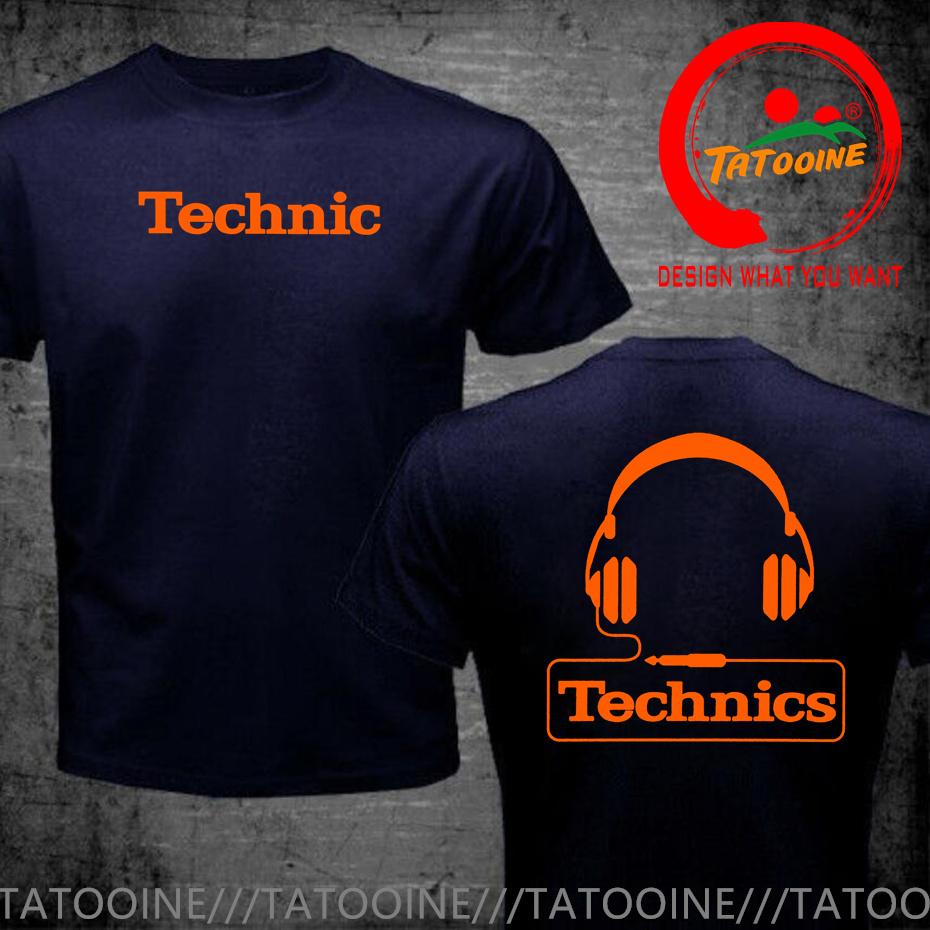 Technics Headphone Print T Shirts Unisex Disco DJ Party House Detroid Harajuku Fashion T Shirt Oversized T-shirt Trendy DJ Tee Tops