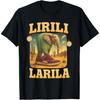 Lirili Larila Забавная итальянская графика для мема про 'brainrot' Футболка