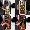 N112 Merry Christmas Desig Soft Angel Eyes Phone Cases for Samsung S23 S24 Ultra S21 FE A54 A34 A13 A14 A06 A24 Realme 12 Vivo OPPO Shockproof Cover