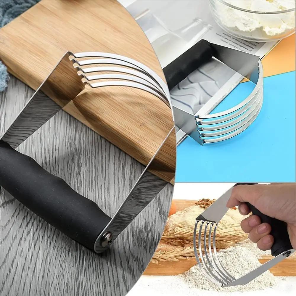 Stainless Steel Baking Pastry Blades Manual  Flour Mixer Gadgets Dough Blender Cooking Tools Baking Tools Kitchen Accessories