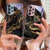 Темно-золотистый черный для Samsung Galaxy S10 4G S20 11E 30 S21 21Fe 22 S24 Pro S23 Ultra 5G S8 S9 Чехол для телефона из закаленного стекла