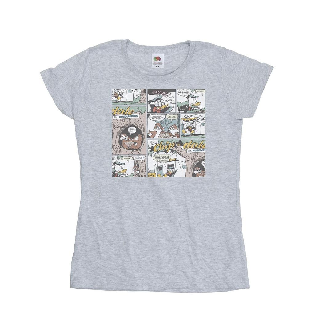 Disney Womens/Ladies Chip Â´n Dale Comic Cotton T-Shirt