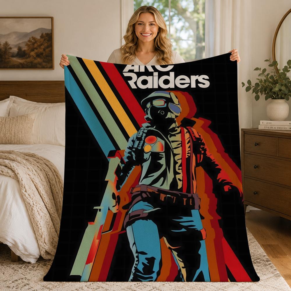 Game A-ARC Raiders Throw Blankets Soft Warm Flannel Blanket Bedding for Bed Living room Home Sofa