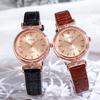 Women Leather Watch Antique Simple Ladies Quartz Wristwatches Female Clock Gift