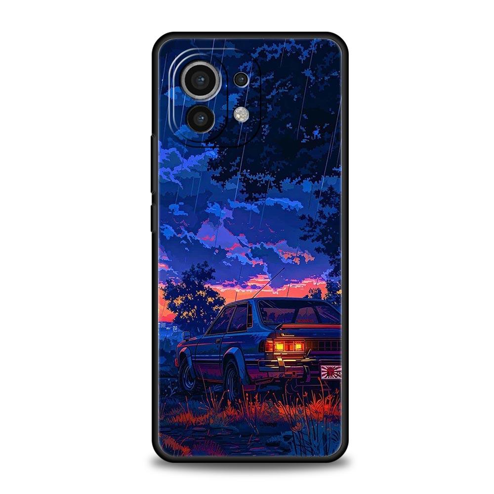 Чехол для телефона для Xiaomi Mi 15 14 14T 13T 12T Pro 12 13 11 Lite 5G 11T X6 X5 Pro Мягкий ТПУ Чехол JDM Токио Дрифт Спортивный Автомобиль