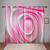 Render Abstract Art Wavy Blackout Window Curtain for Bedroom Living Room Bathroom Kicthen Door Hall Home Hook High Shading New