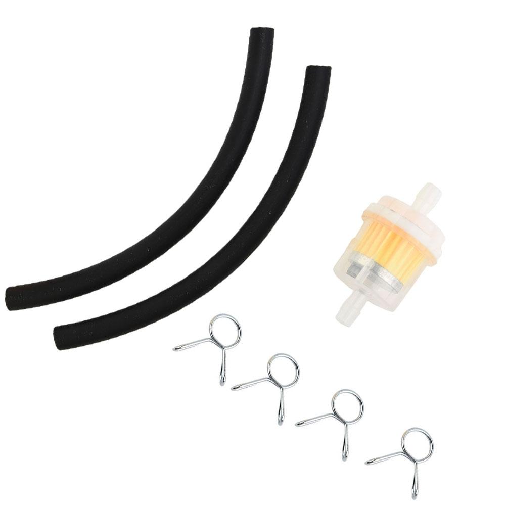 Топливный бензиновый встроенный фильтр со шлангом и зажимами для мини-мотора 47cc 49cc, питбайка