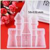DIY Crystal Epoxy Mold 3D Three-dimensional Castle Silicone Mold Ornament Decoration