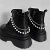 Многослойные универсальные цепочки из жемчуга из нержавеющей стали Ботинки Martin Съемная обувь из парусины Цепочка для украшения обуви Аксессуары Ювелирные изделия