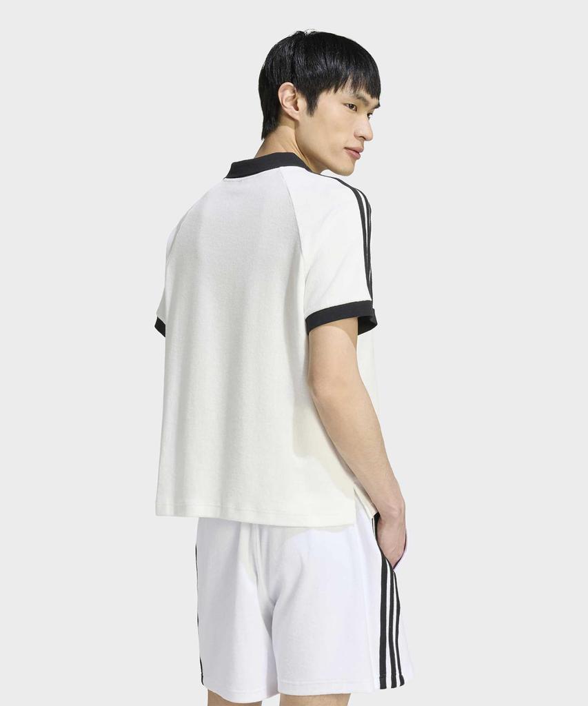 adidas Поло с ворсом - Облачно-белый / Kw7399