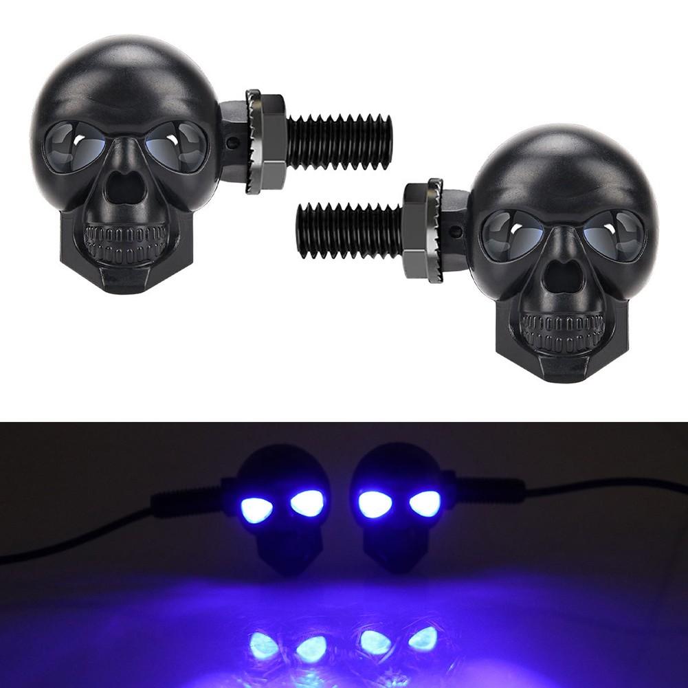 Fog Light Signal Motorcycle LED Lights Skull Shape Lights ABS Plastic Material