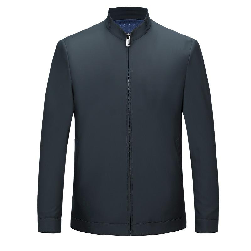 Простая и универсальная одежда кадриль, осенняя короткая деловая повседневная одежда для папы, куртка со стойкой для молодых и людей среднего возраста