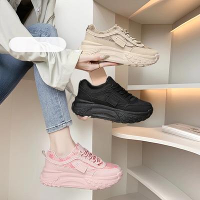 Four Seasons Korean Version Simple Trend Daddy Shoes 2024 Новые легкие и удобные повседневные универсальные кроссовки