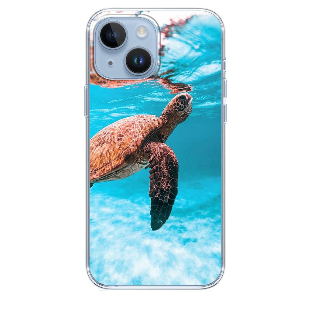 Applicable iPhone16 Sea Turtle Animal Phone Case Sea World Sea Turtle Phone Case